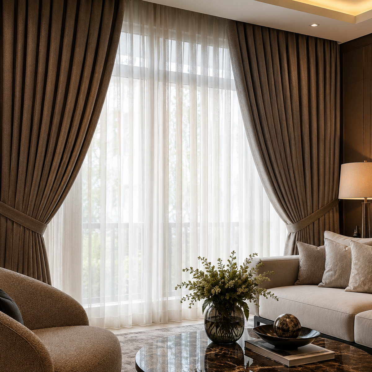 Layering Sheer and Blackout Curtains for a Designer Window Look