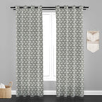 Accra  Floral Design Zari Work Embrodiery Jaquard Curtain - Tan