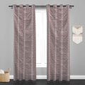 Accra Geometric Design Zari Work Embrodiery Jaquard Curtain - Purple