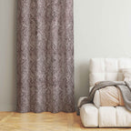 Accra Geometric Design Zari Work Embrodiery Jaquard Curtain - Purple