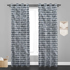 Accra  Leaf Design Zari Work Embrodiery Jaquard Curtain - Dark Grey