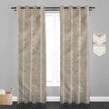 Accra Geometric Design Zari Work Embrodiery Jaquard Curtain - Cream