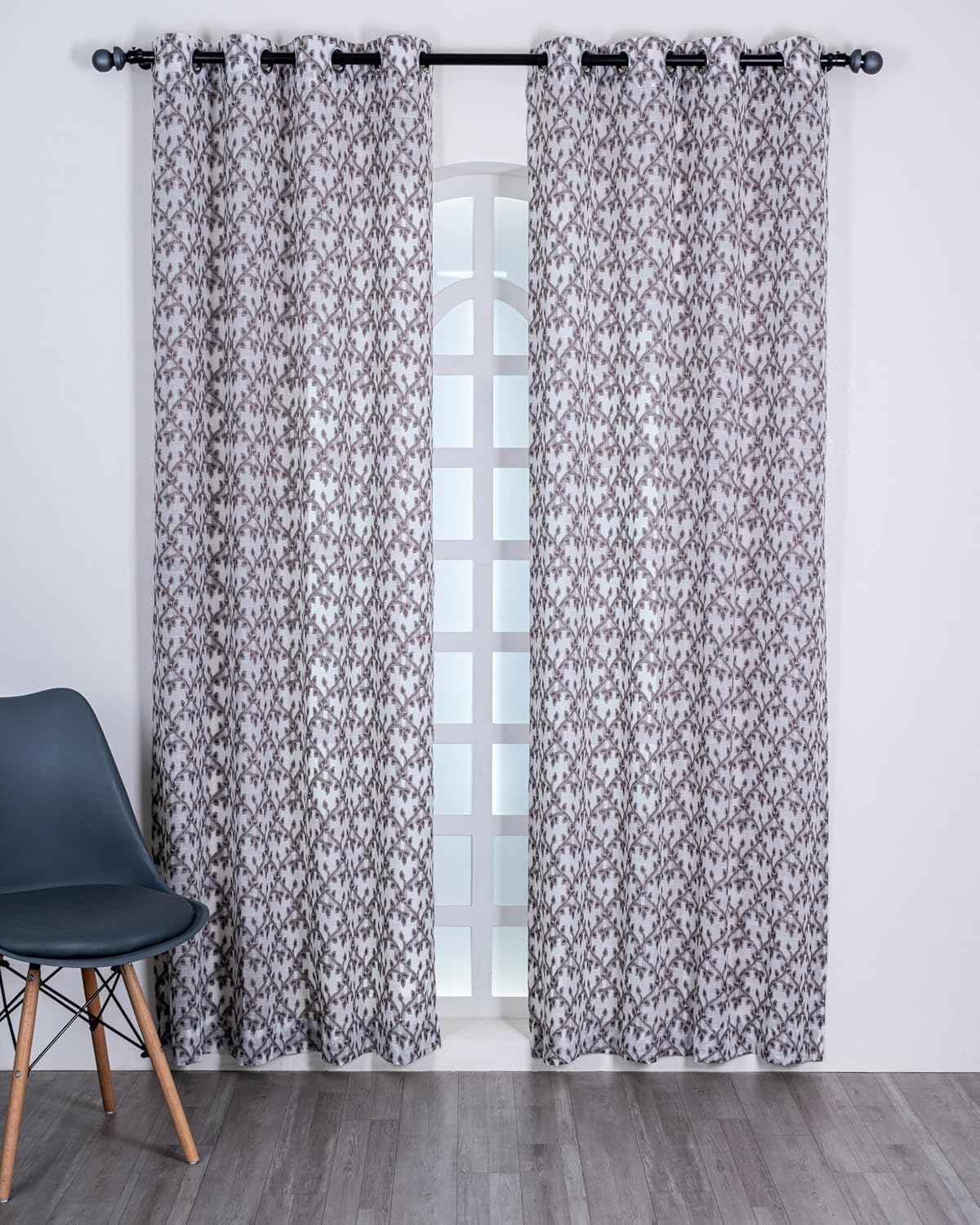 Parda online Premium Jacquard Linen Curtain with Soft & Durable Fabric