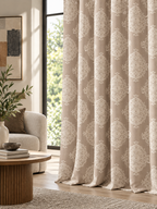 Ador Taupe Marble Curtain Collection