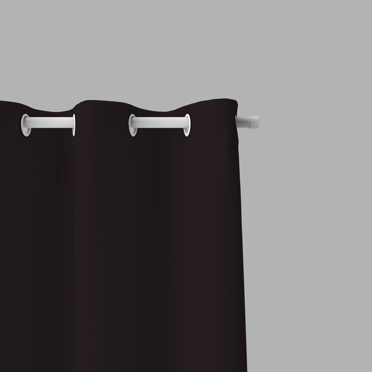 Room Darkening Thermal Insulated Eyelet Noise Reducing Blackout Curtain