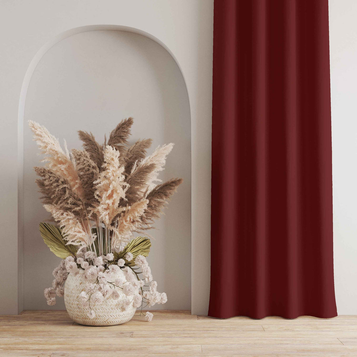 Room Darkening Thermal Insulated Eyelet Noise Reducing Blackout Curtain