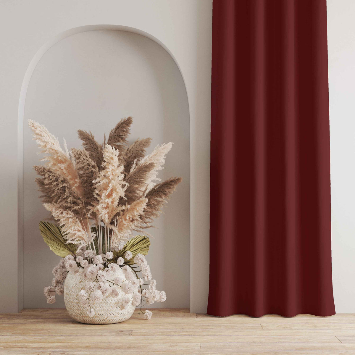 Room Darkening Thermal Insulated Eyelet Noise Reducing Blackout Curtain