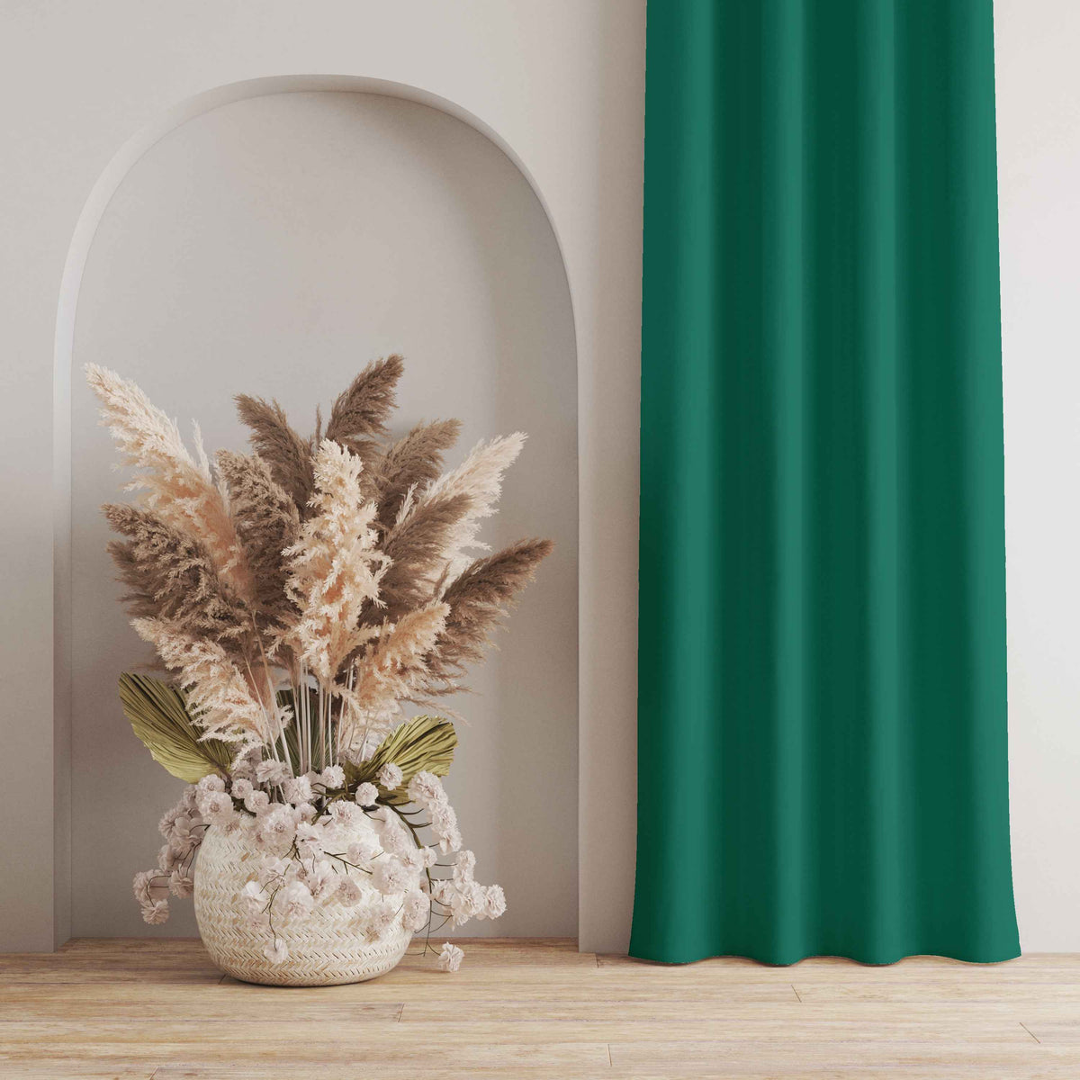 Room Darkening Thermal Insulated Eyelet Noise Reducing Blackout Curtain