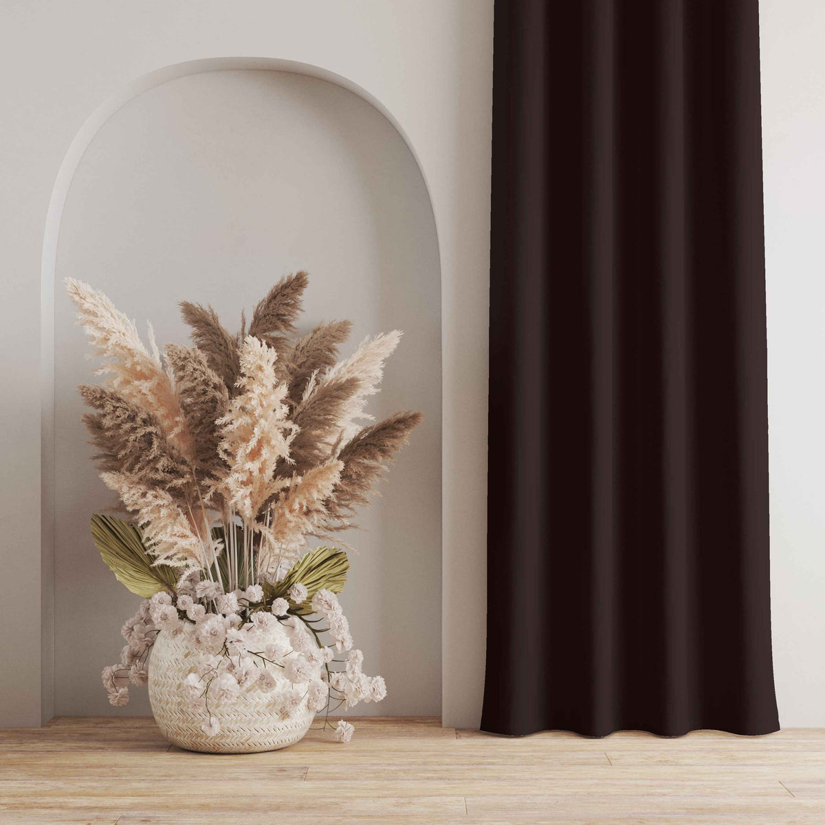 Room Darkening Thermal Insulated Rod Pocket Noise Reducing Blackout Curtain