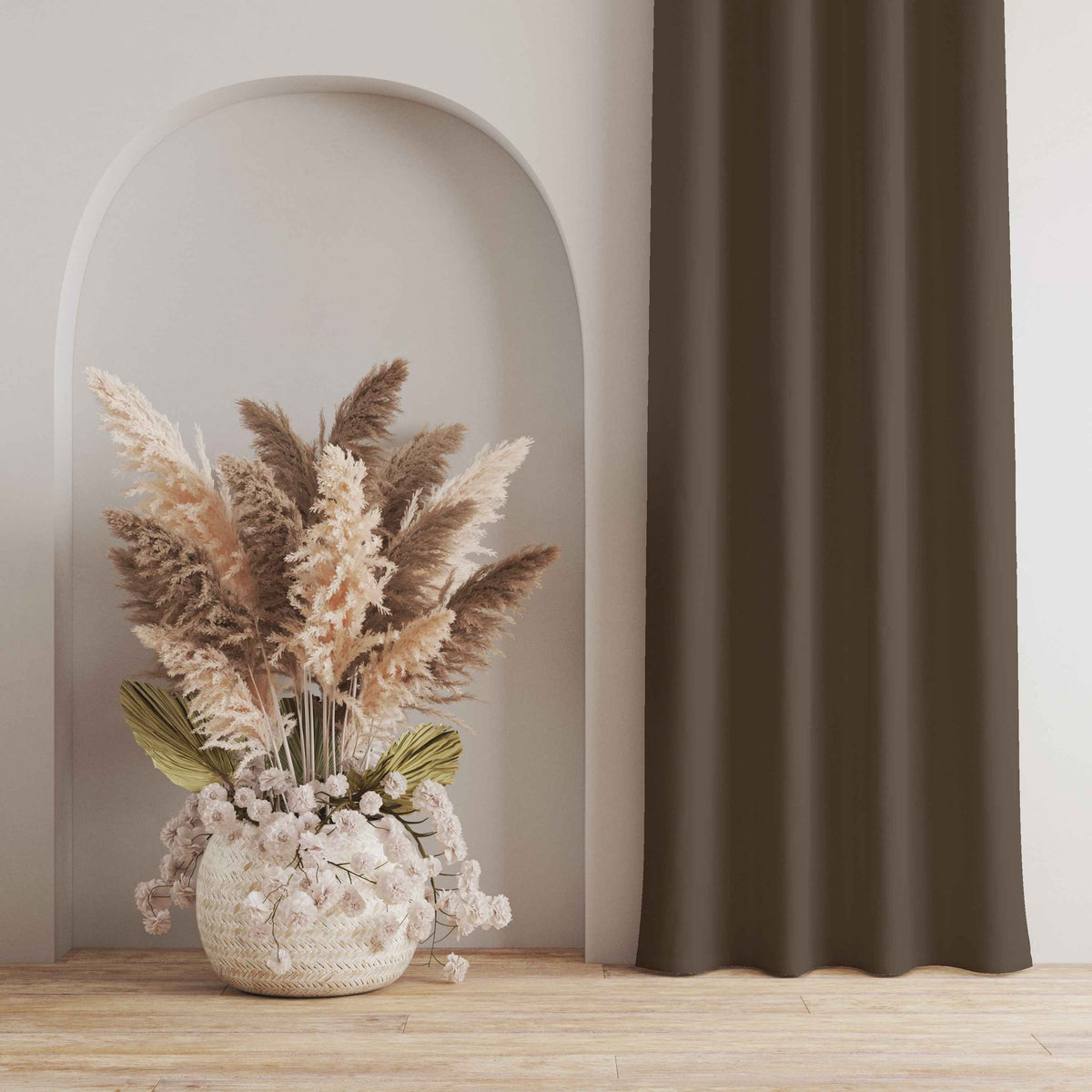 Room Darkening Thermal Insulated Rod Pocket Noise Reducing Blackout Curtain