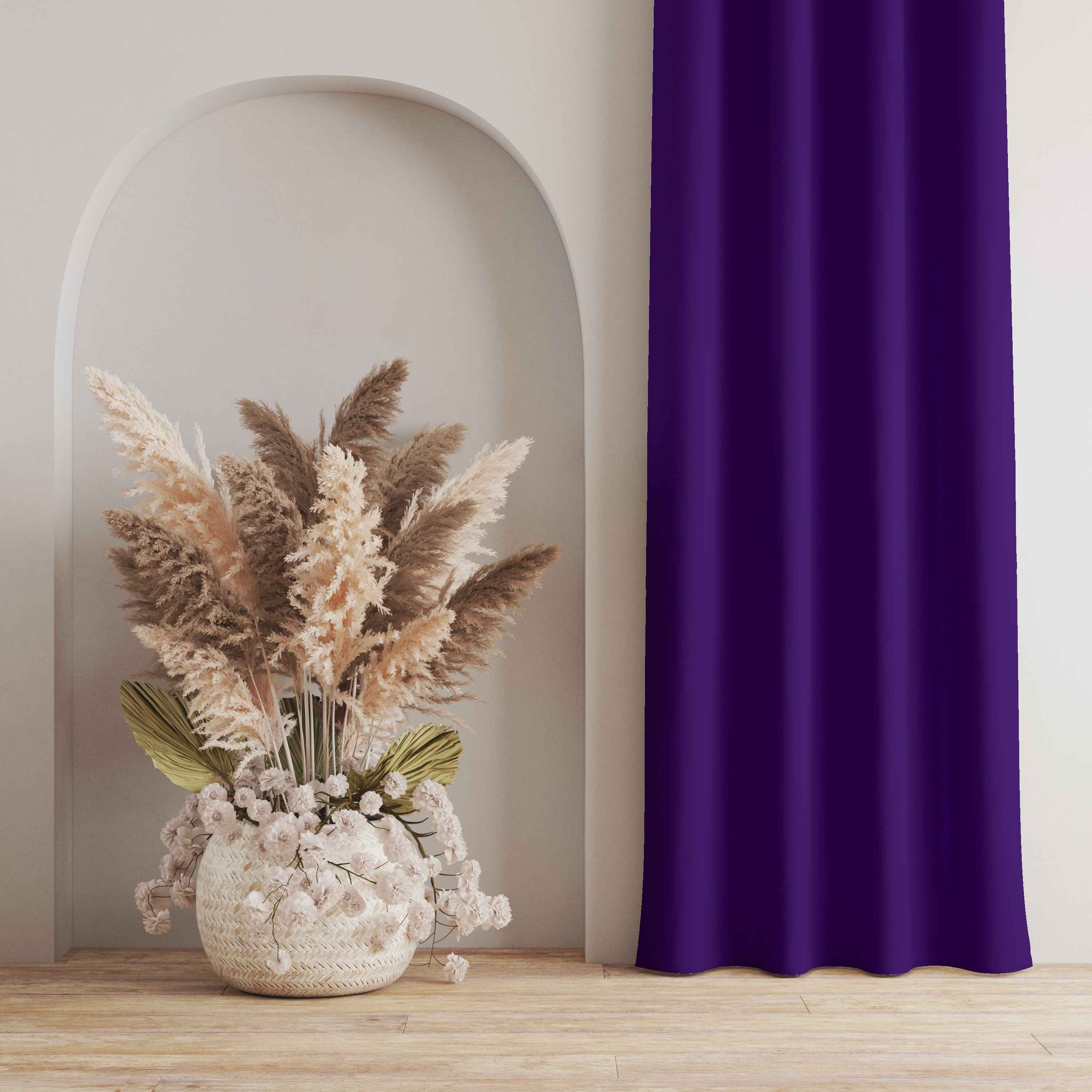 Room Darkening Thermal Insulated Rod Pocket Noise Reducing Blackout Curtain