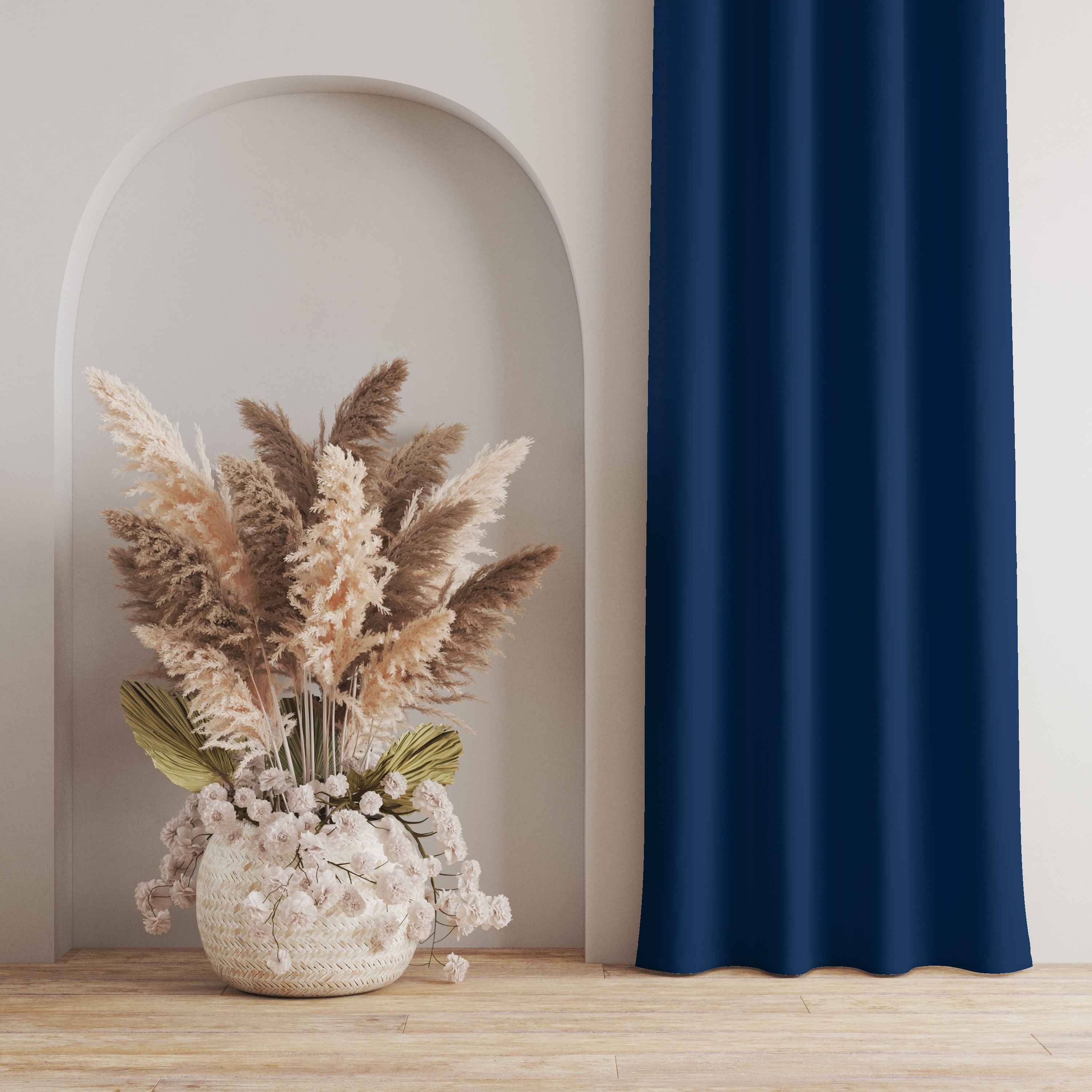 Room Darkening Thermal Insulated Rod Pocket Noise Reducing Blackout Curtain