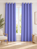 Parda Online Lavender Purple Blackout Curtains for Bedroom & Living Room, Set of 2