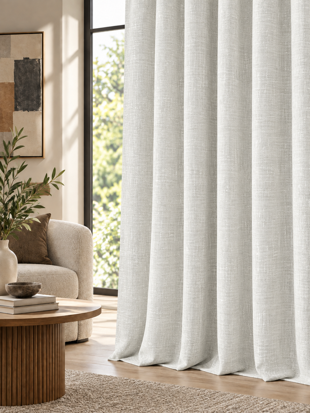 Elara Silver Grey Curtain Collection