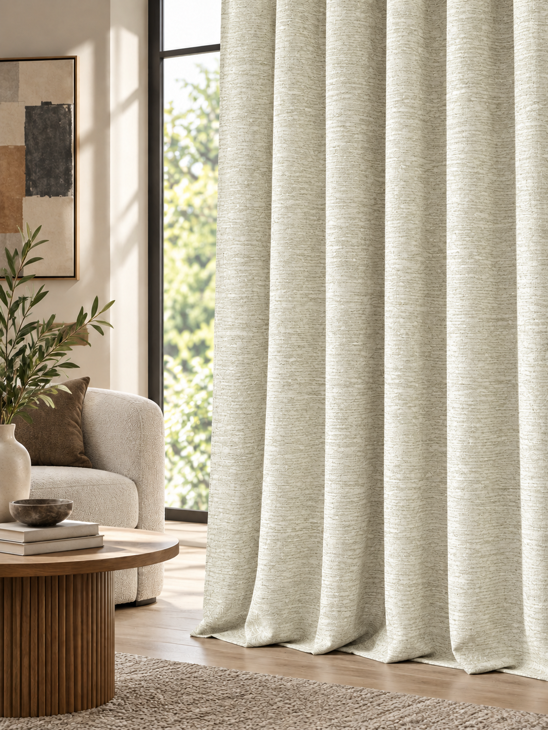 Elara Silver Grey Curtain Collection
