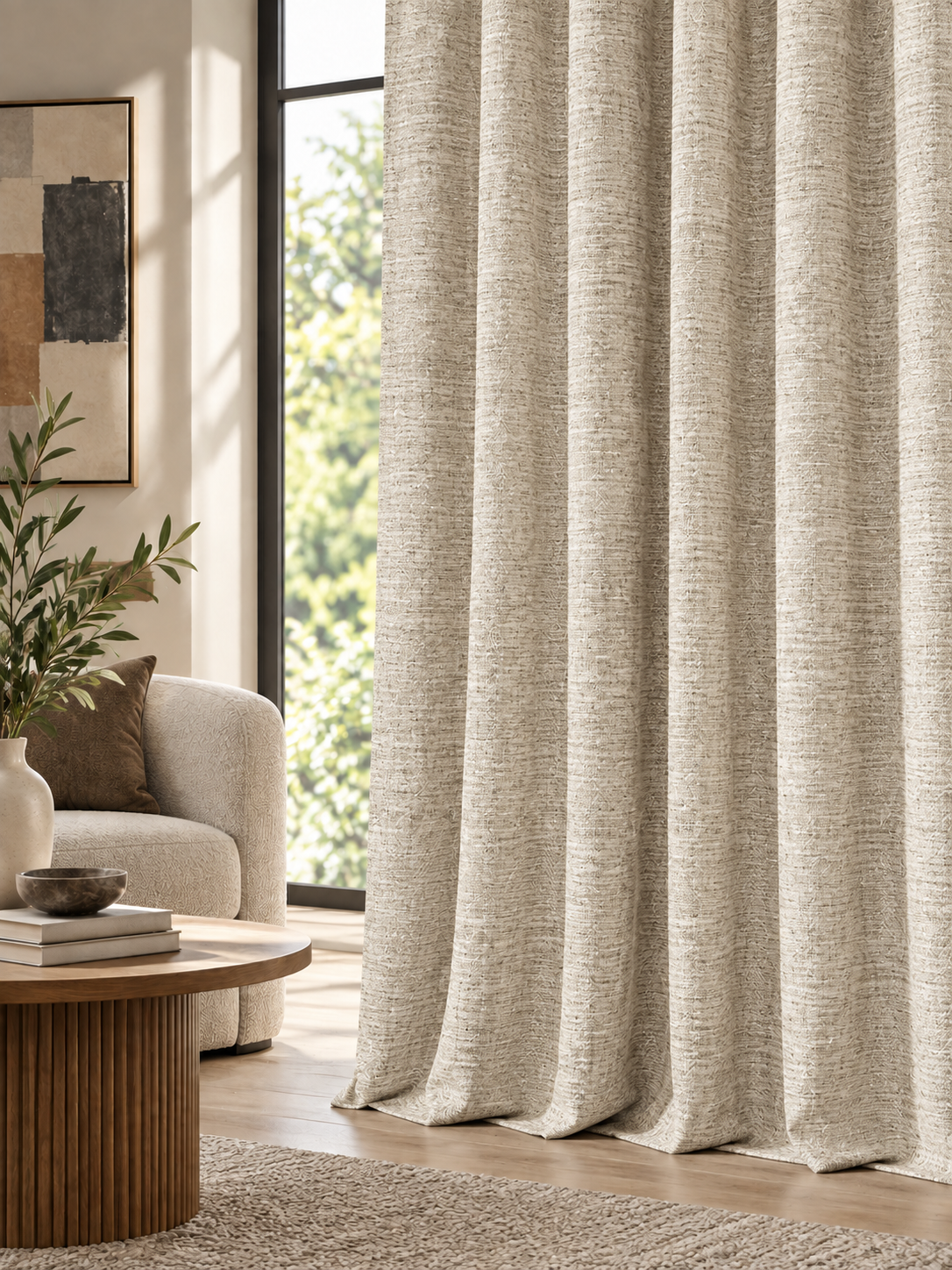 Elara Silver Grey Curtain Collection