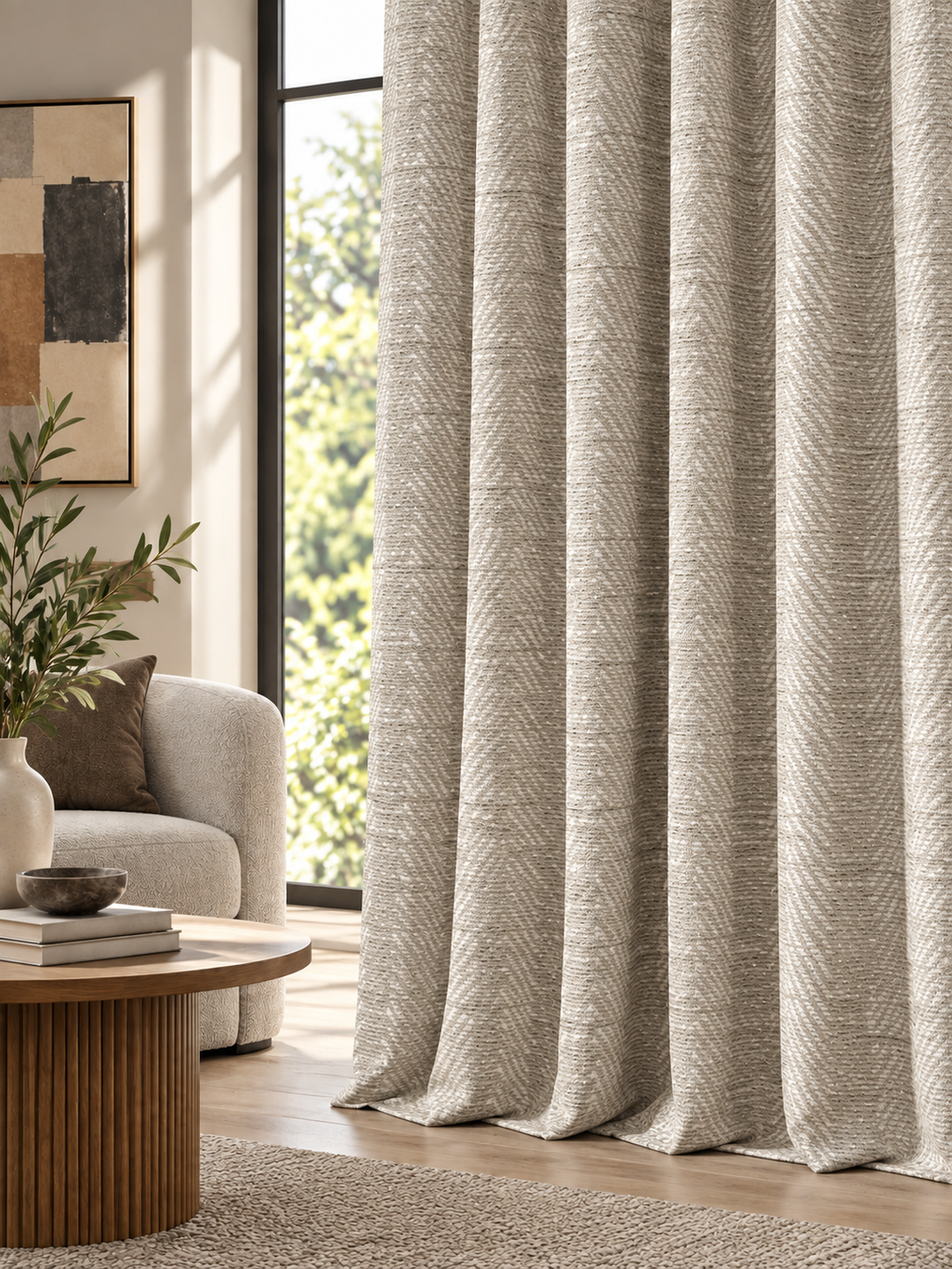 Elara Silver Grey Curtain Collection