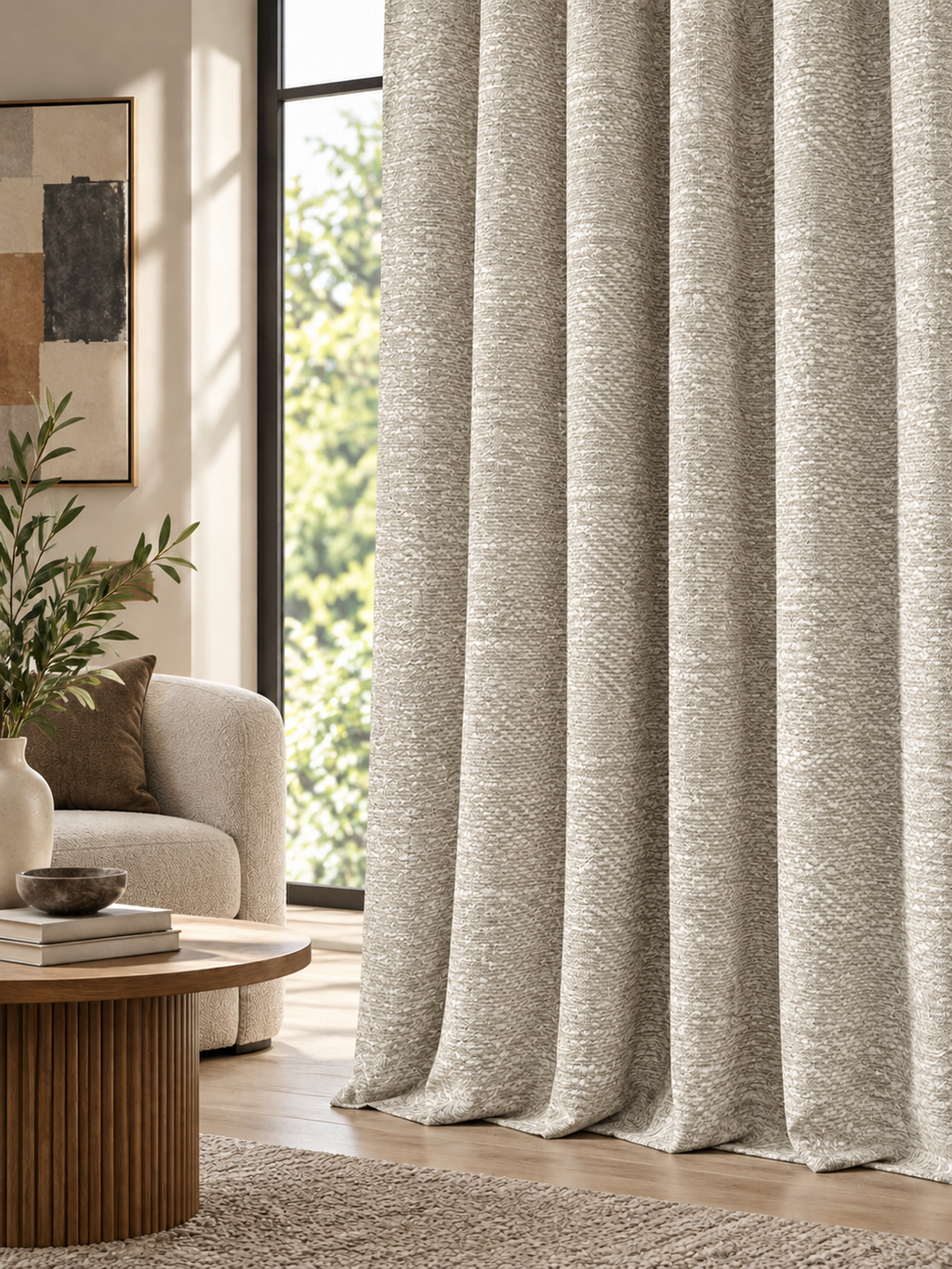 Elara Silver Grey Curtain Collection