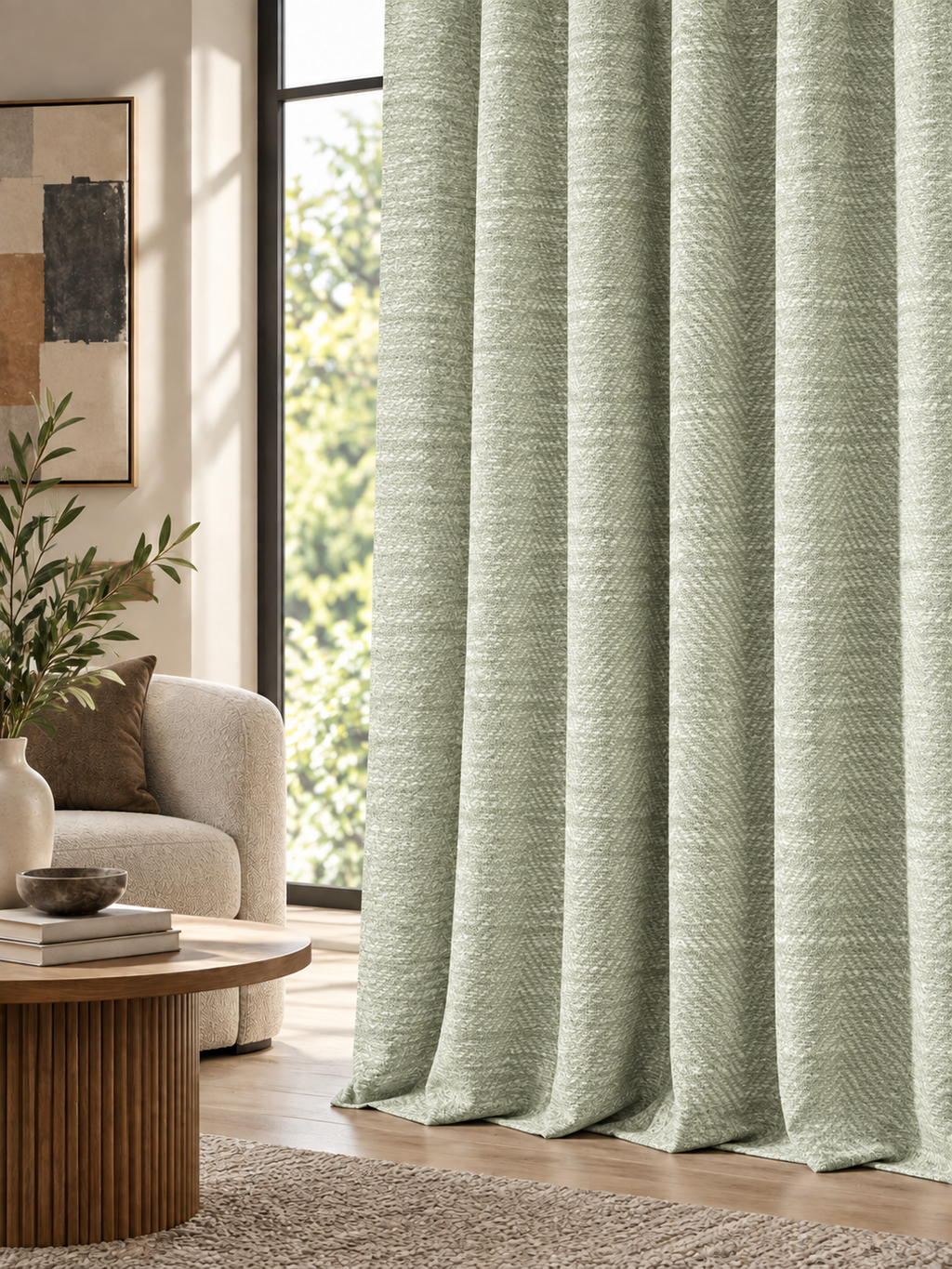 Elara Silver Grey Curtain Collection