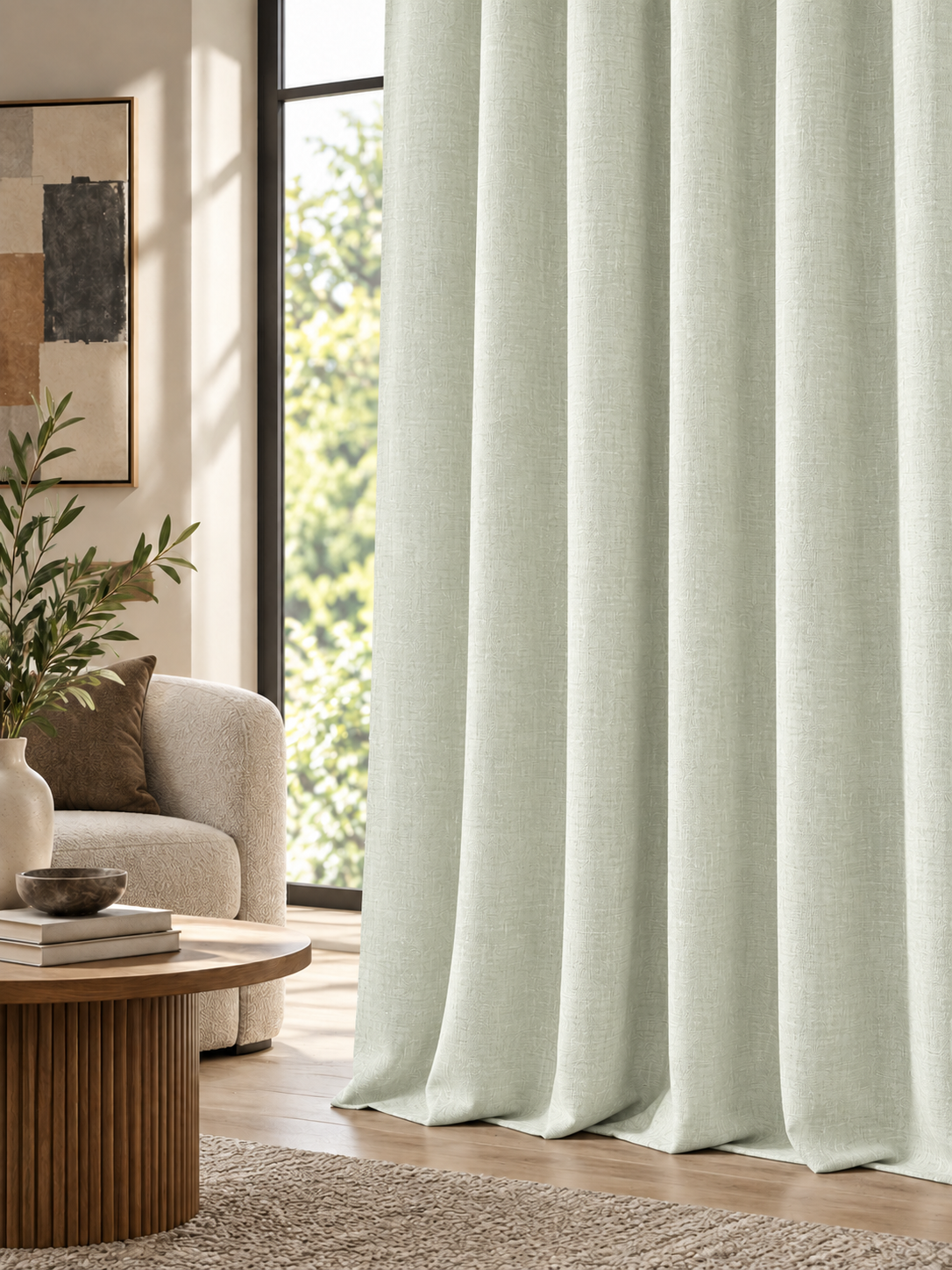 Elara Silver Grey Curtain Collection