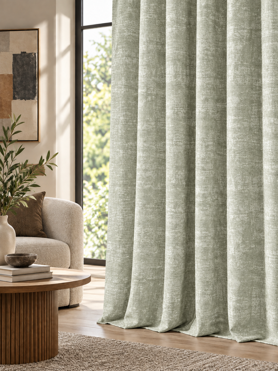 Elara Silver Grey Curtain Collection