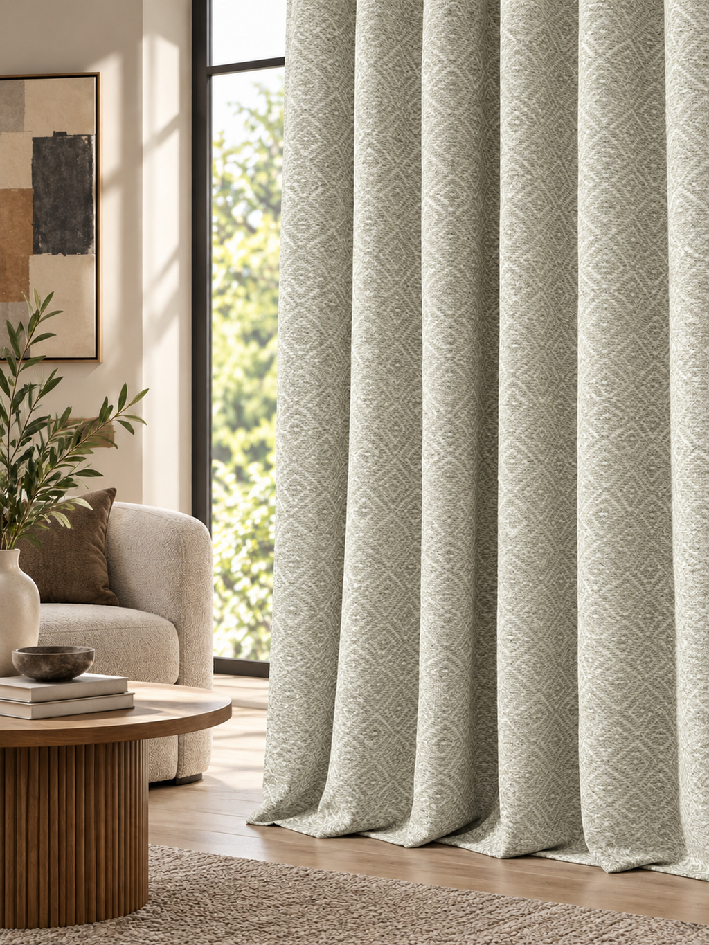 Elara Silver Grey Curtain Collection