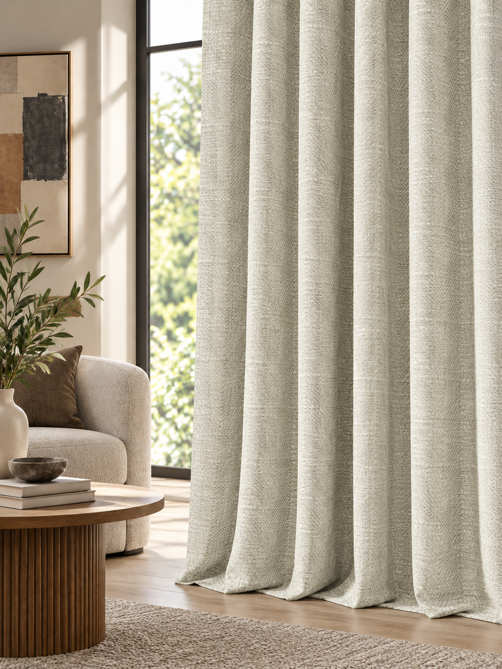 Elara Silver Grey Curtain Collection