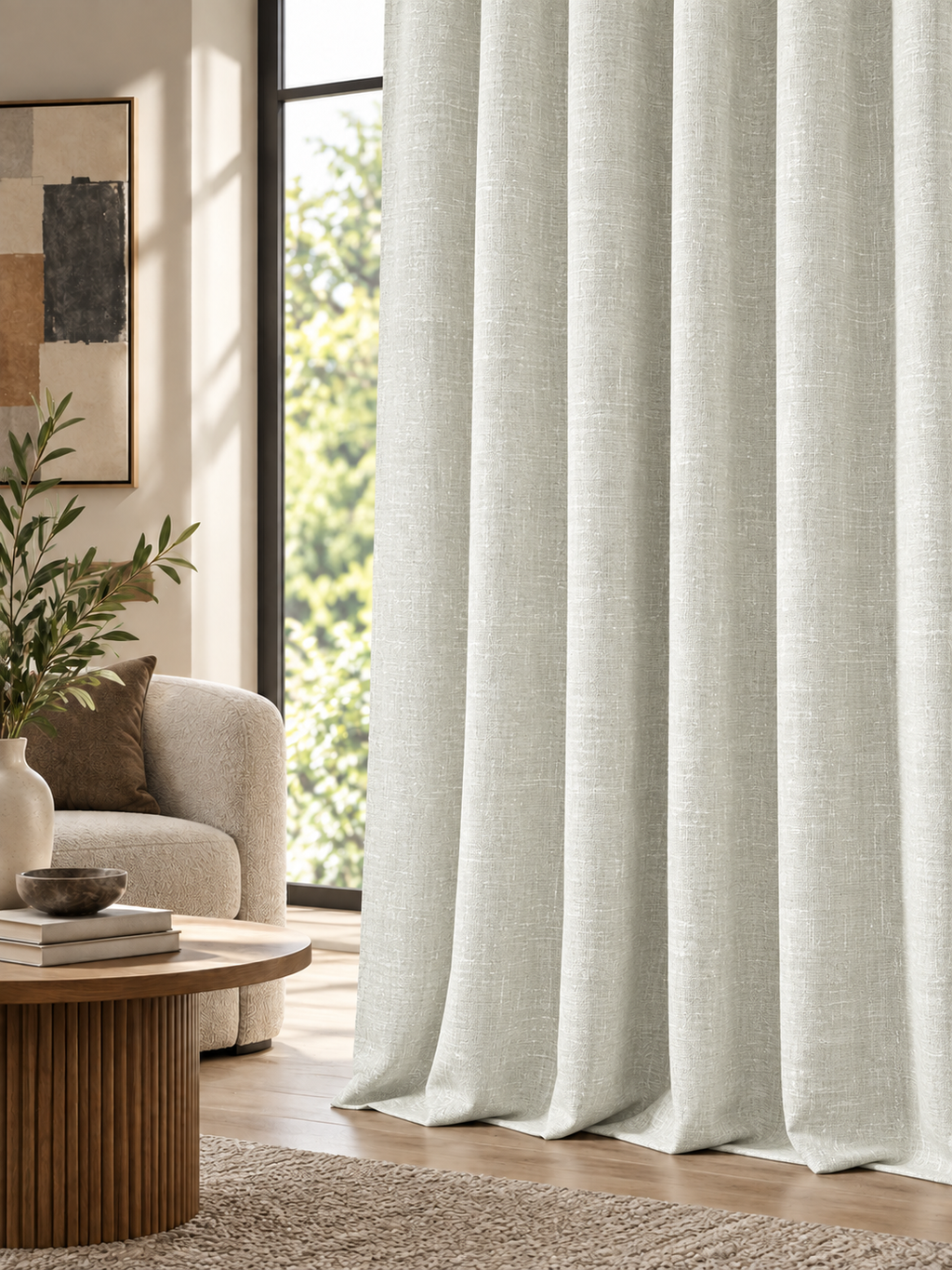 Elara Silver Grey Curtain Collection