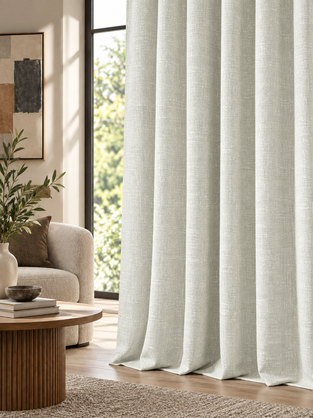 Elara Silver Grey Curtain Collection