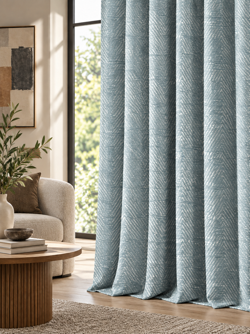 Elara Silver Grey Curtain Collection