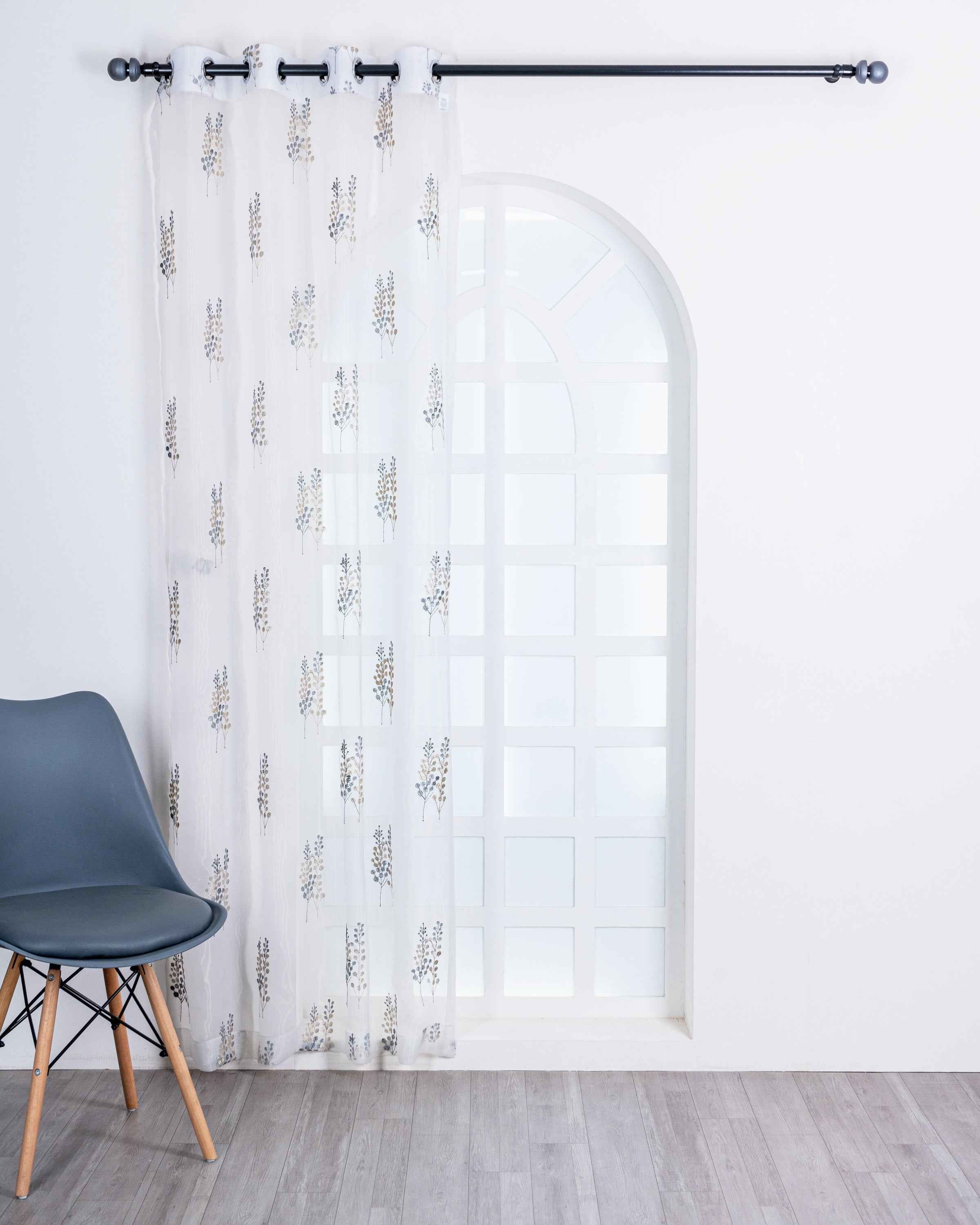 Parda online Premium Embroidery Tissue Curtain with Soft & Durable Fabric