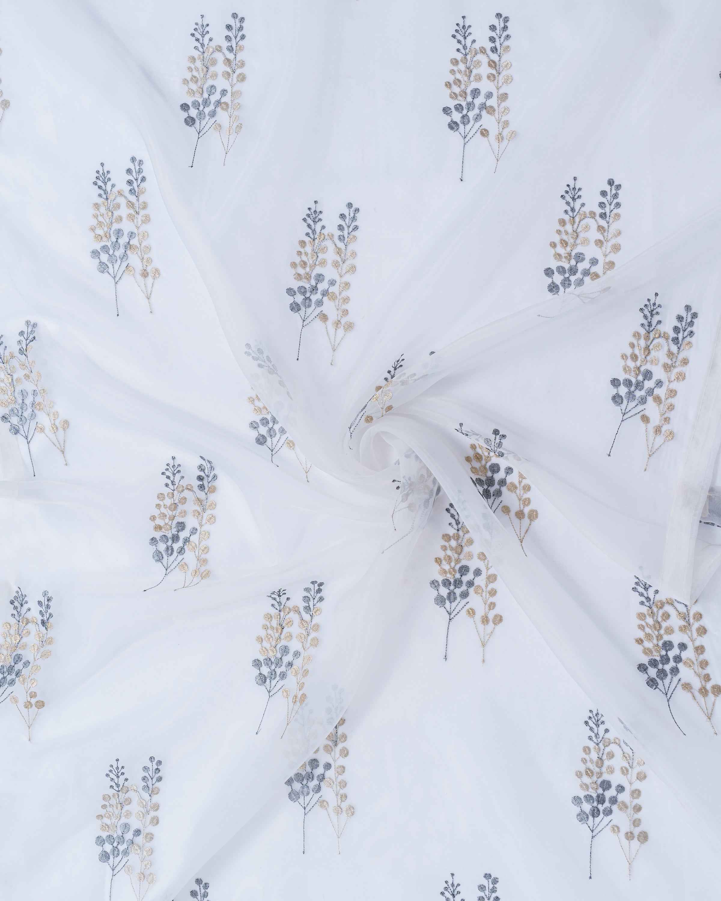 Parda online Premium Embroidery Tissue Curtain with Soft & Durable Fabric