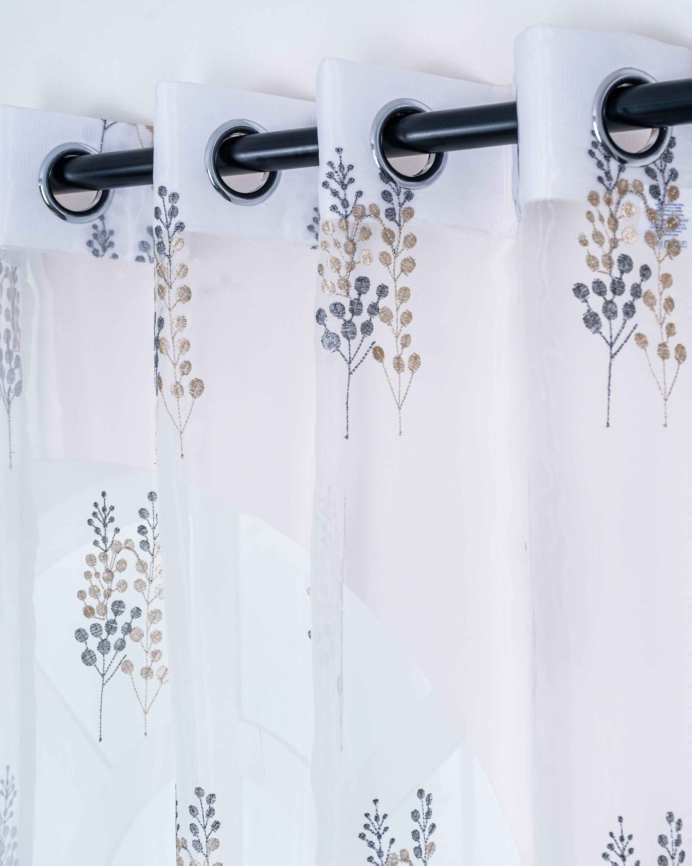 Parda online Premium Embroidery Tissue Curtain with Soft & Durable Fabric