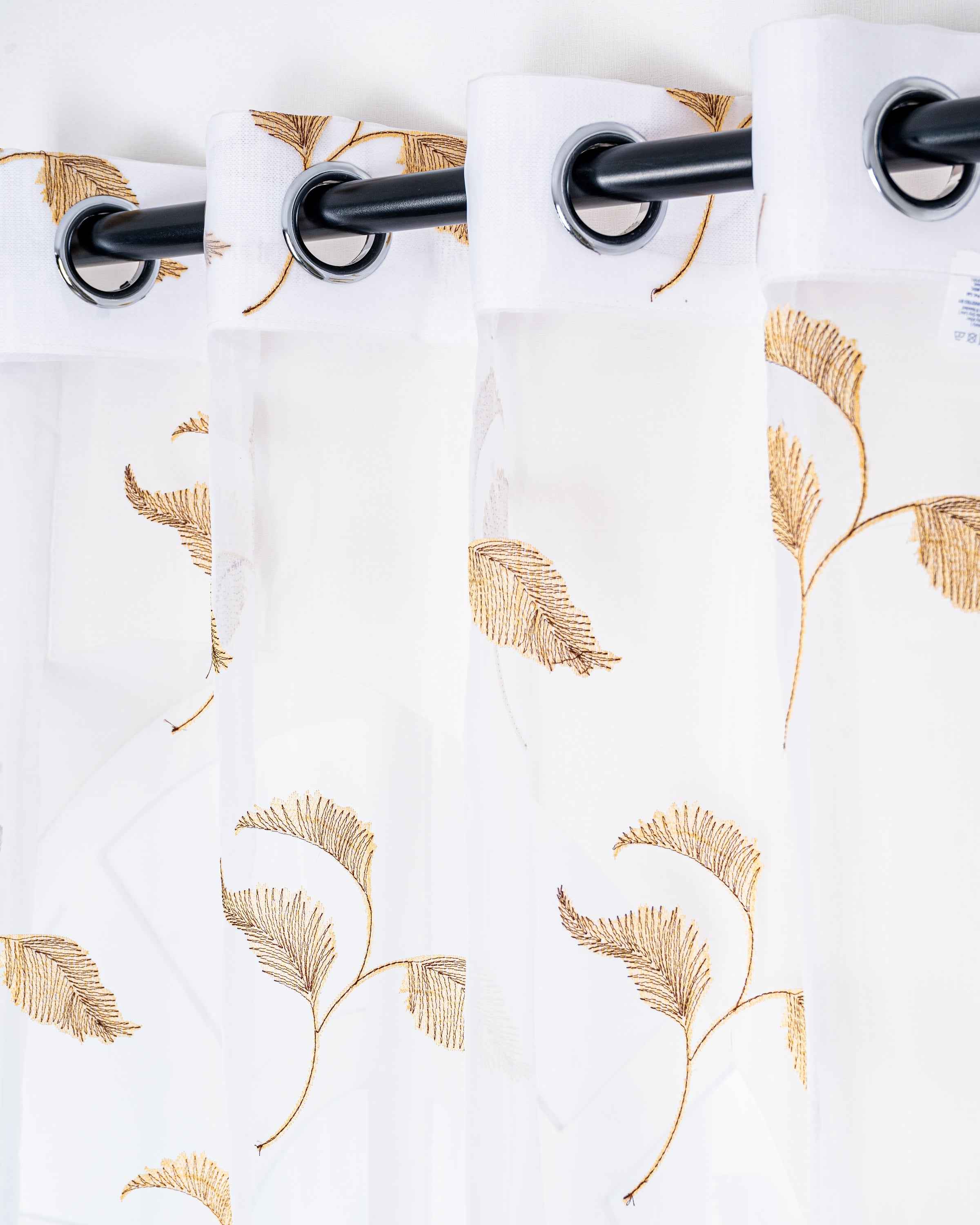 Parda online Premium Embroidery Tissue Fabric Curtain with Soft & Durable