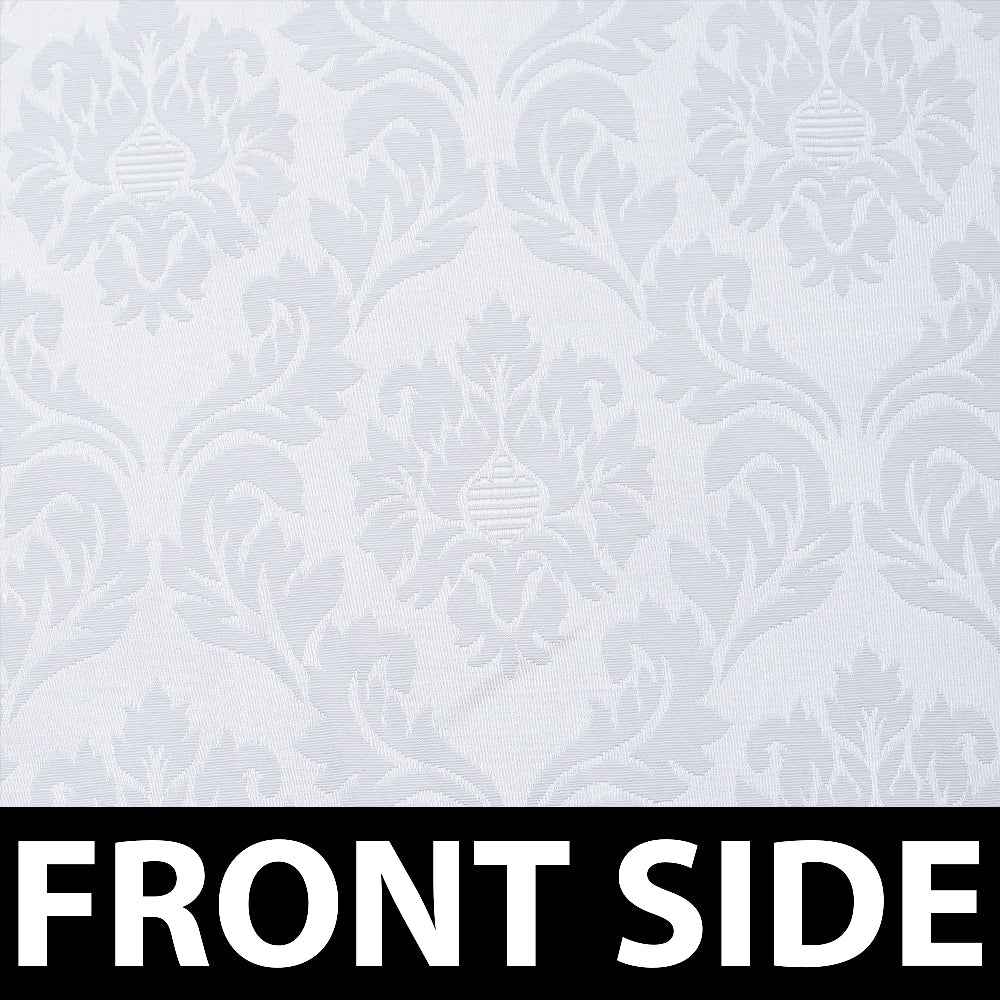 Parda online (7 ft Jacquard Damas Design Long Curtain (White) | Eyelet Window Curtain | Blended Jacquard Fabric | for Living Rooms and Bedrooms | 213 L x 121 W Centimeters