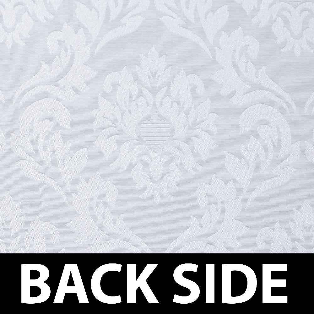 Parda online (7 ft Jacquard Damas Design Long Curtain (White) | Eyelet Window Curtain | Blended Jacquard Fabric | for Living Rooms and Bedrooms | 213 L x 121 W Centimeters