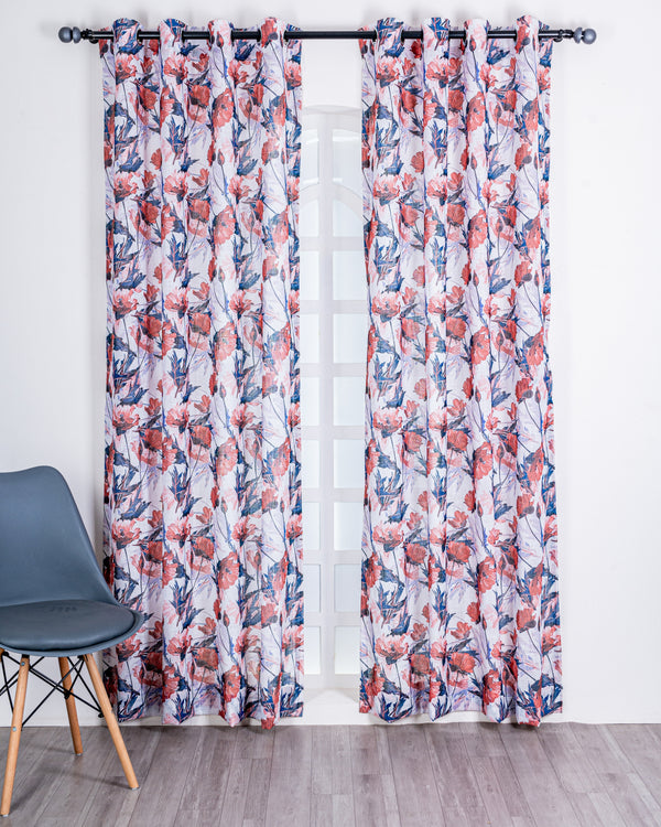 Parda online Premium Printed Linen Curtain with Soft & Durable Fabric