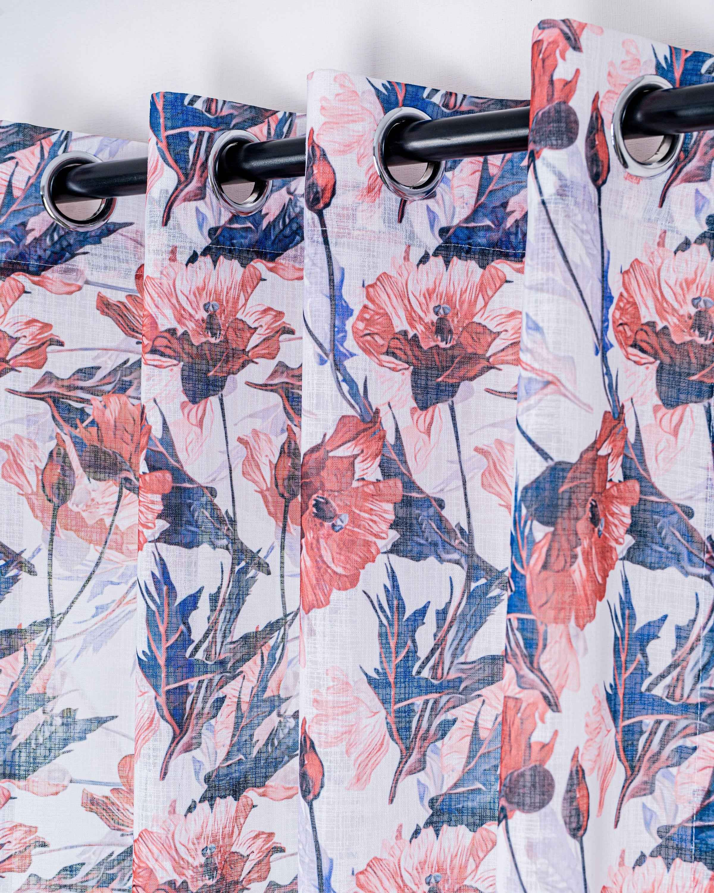 Parda online Premium Printed Linen Curtain with Soft & Durable Fabric
