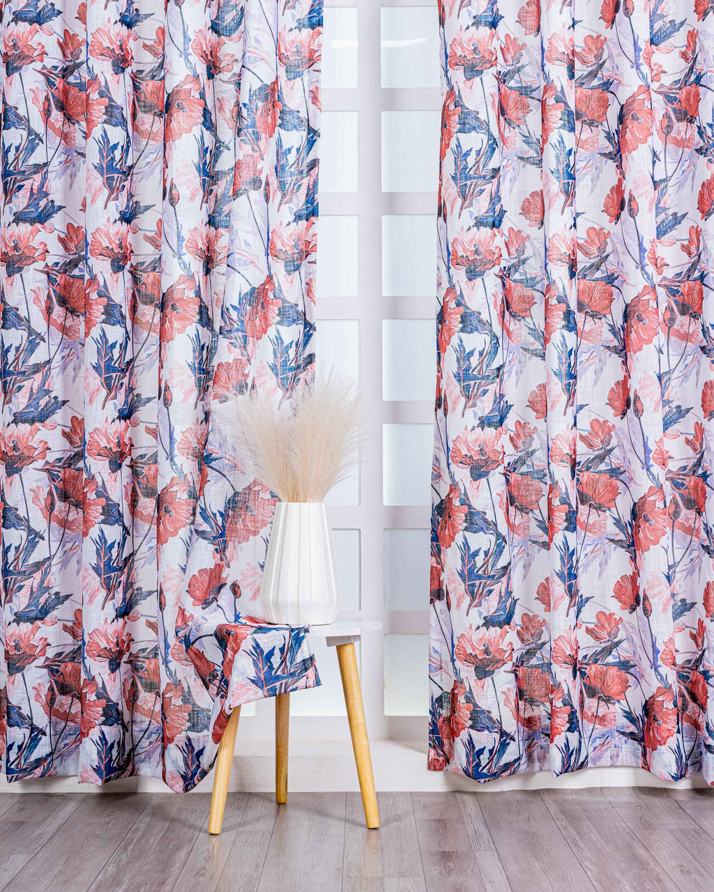 Parda online Premium Printed Linen Curtain with Soft & Durable Fabric
