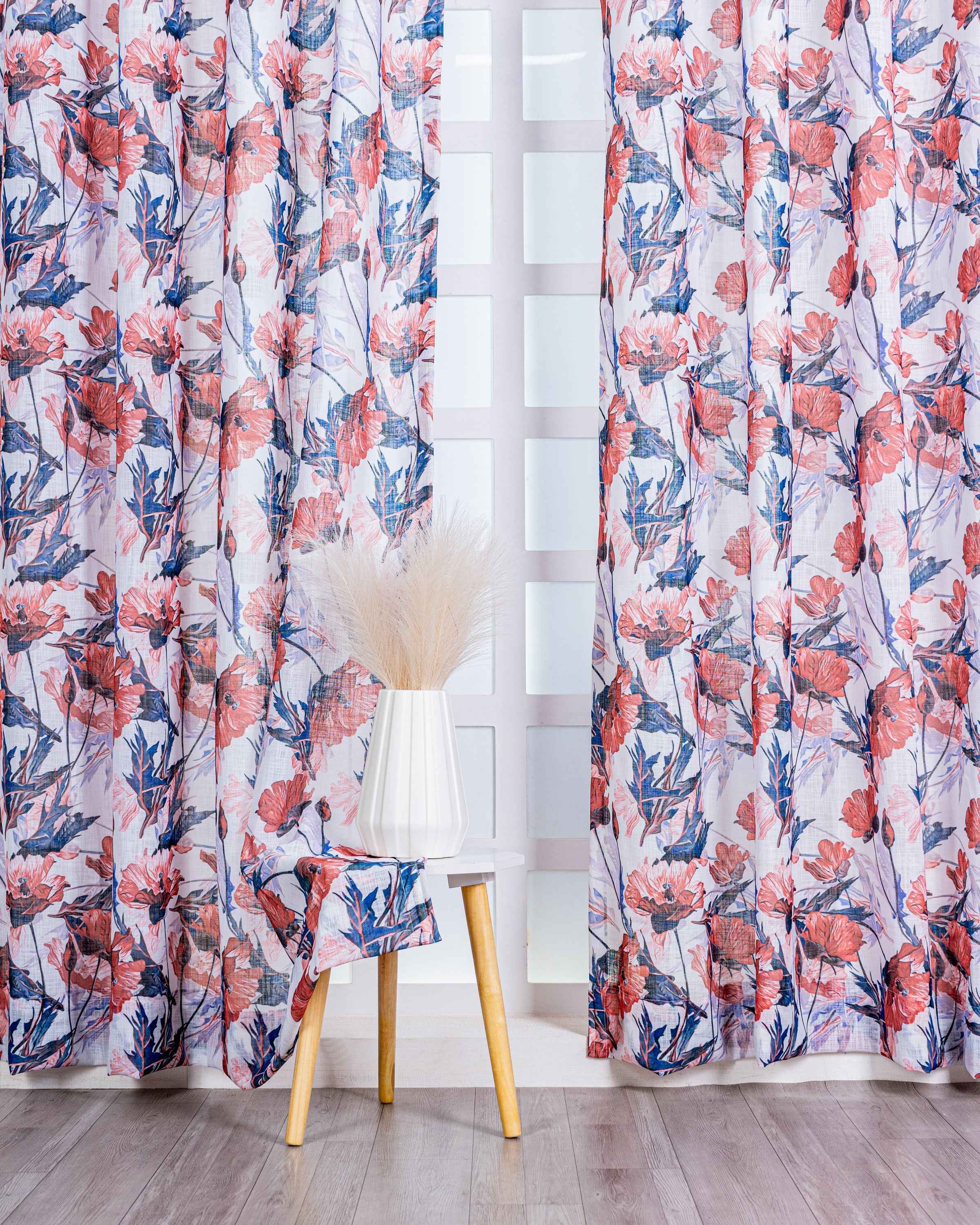 Parda online Premium Printed Linen Curtain with Soft & Durable Fabric