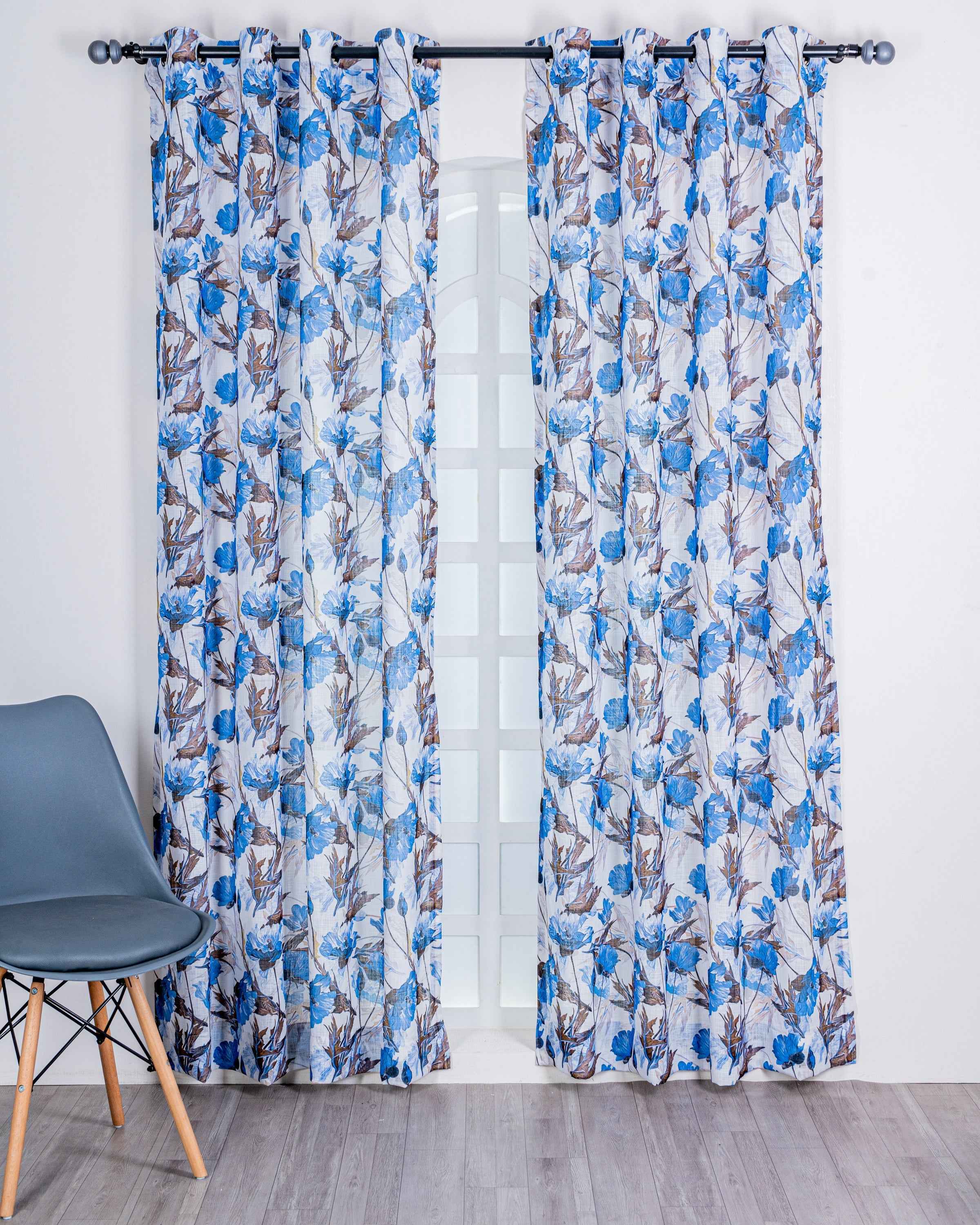 Parda online Premium Printed Linen Curtain with Soft & Durable Fabric