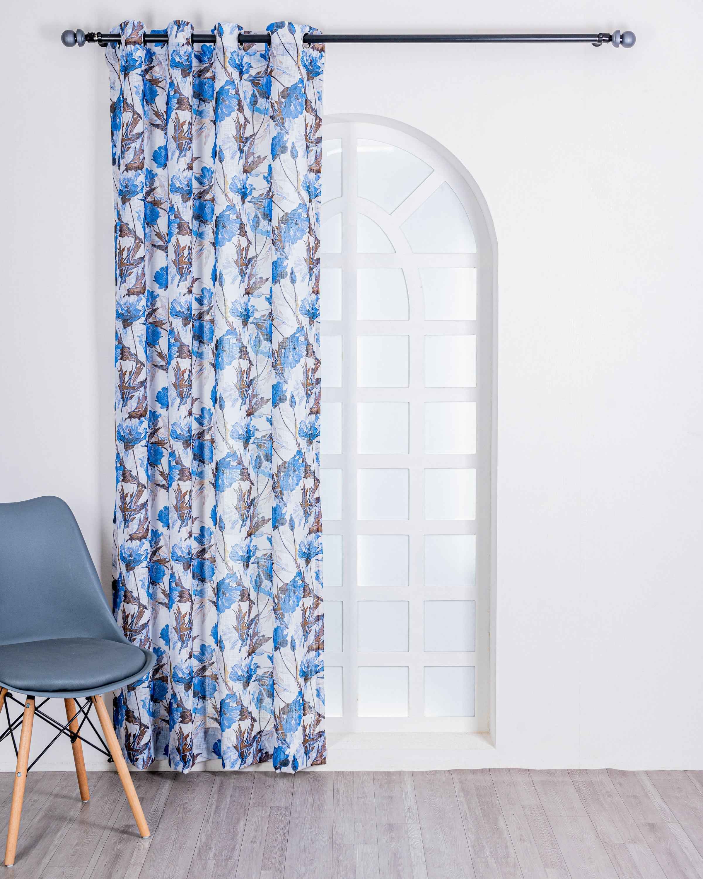 Parda online Premium Printed Linen Curtain with Soft & Durable Fabric