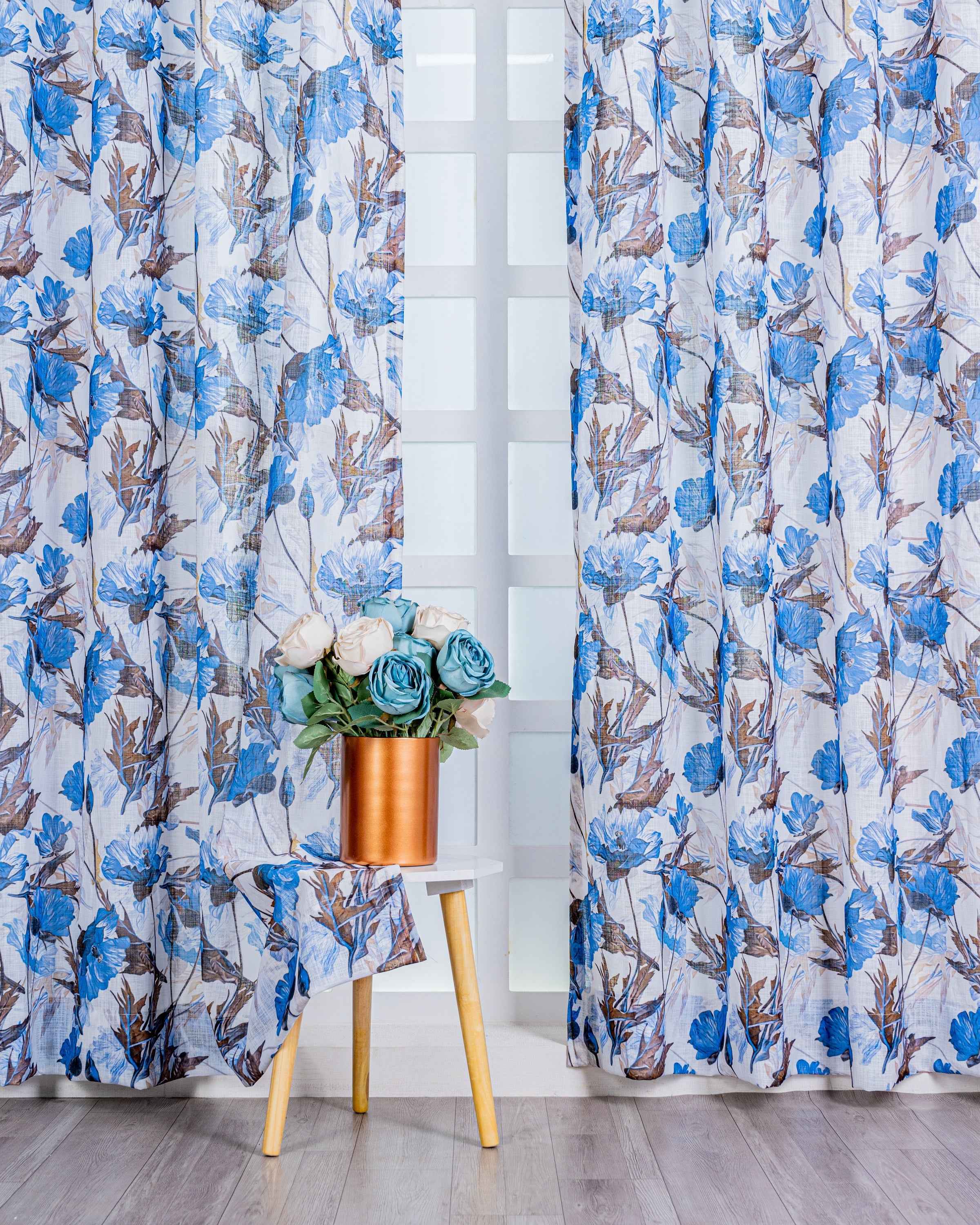 Parda online Premium Printed Linen Curtain with Soft & Durable Fabric