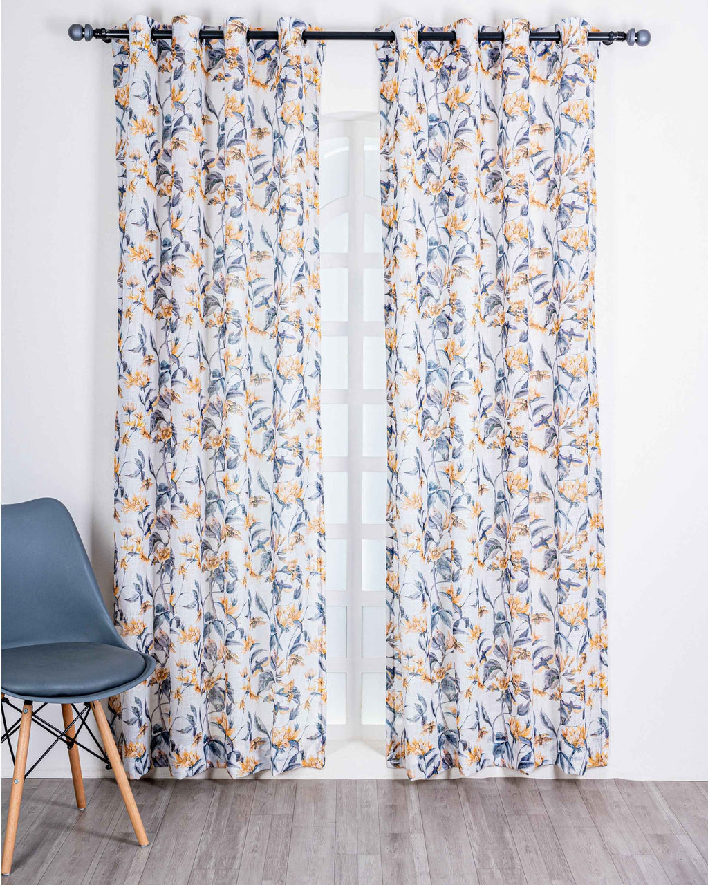 Parda online Premium Printed Linen Curtain with Soft & Durable Fabric