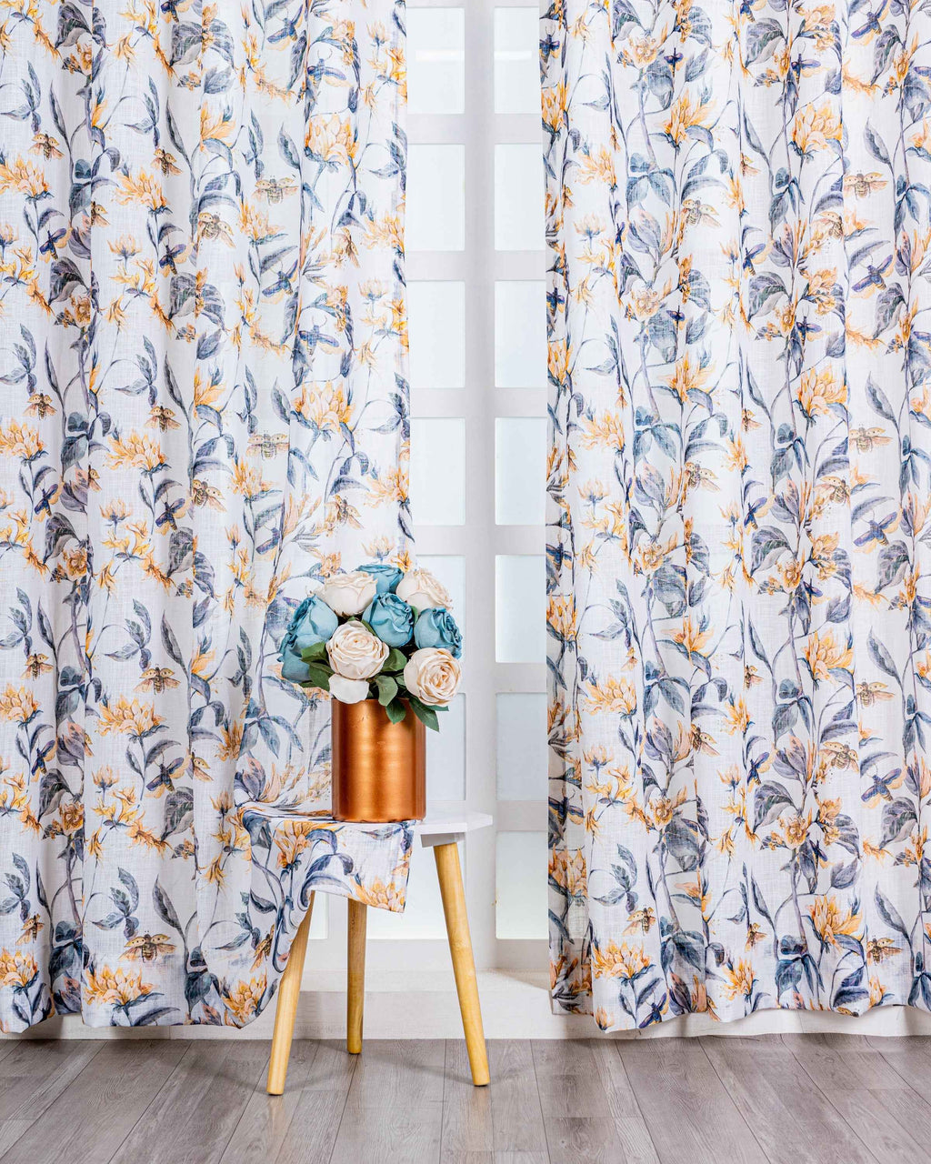 Parda online Premium Printed Linen Curtain with Soft & Durable Fabric