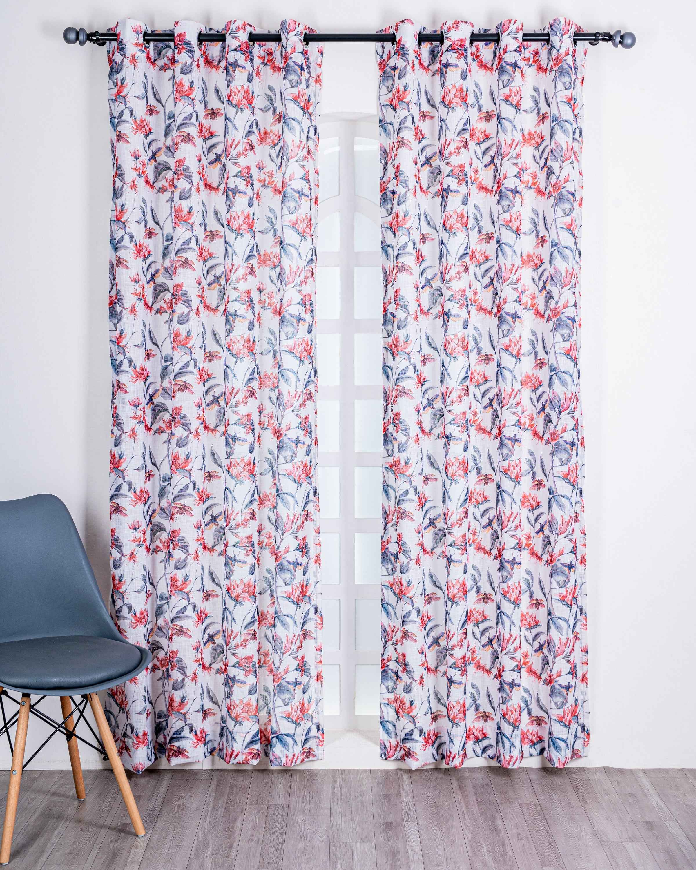 Parda online Premium Printed Linen Curtain with Soft & Durable Fabric