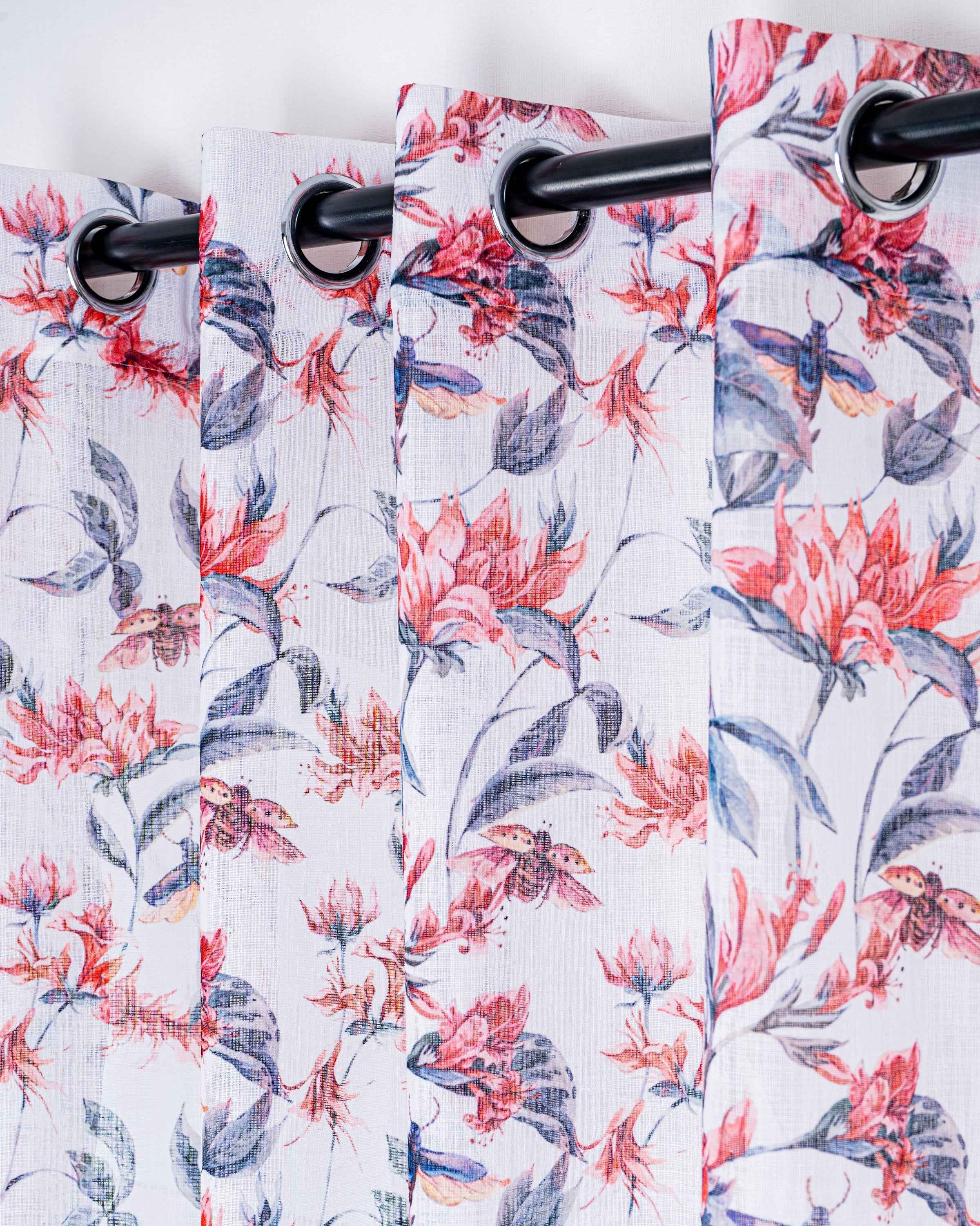Parda online Premium Printed Linen Curtain with Soft & Durable Fabric