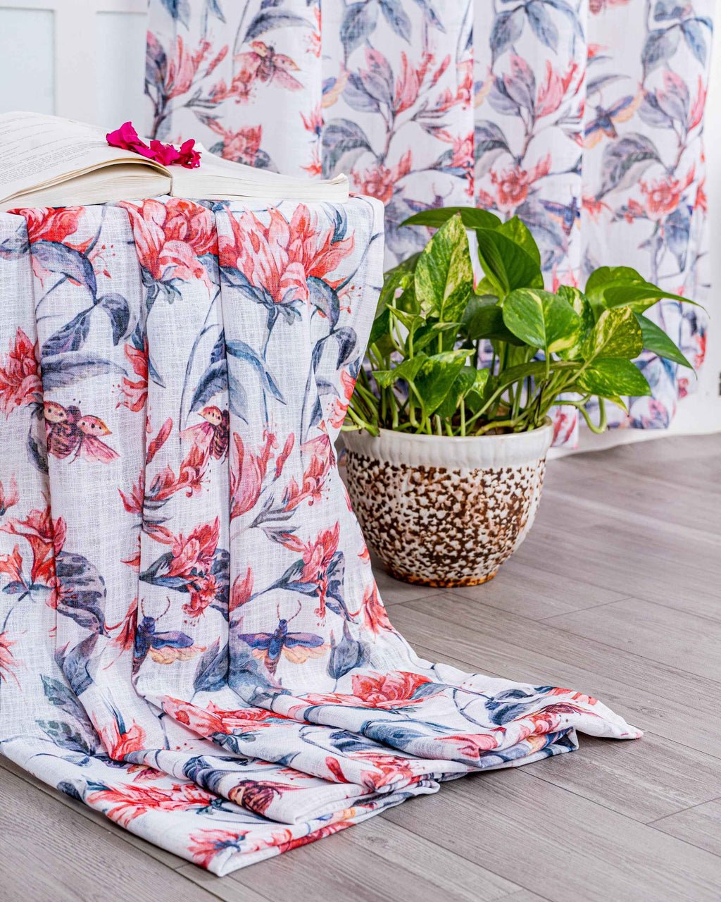 Parda online Premium Printed Linen Curtain with Soft & Durable Fabric
