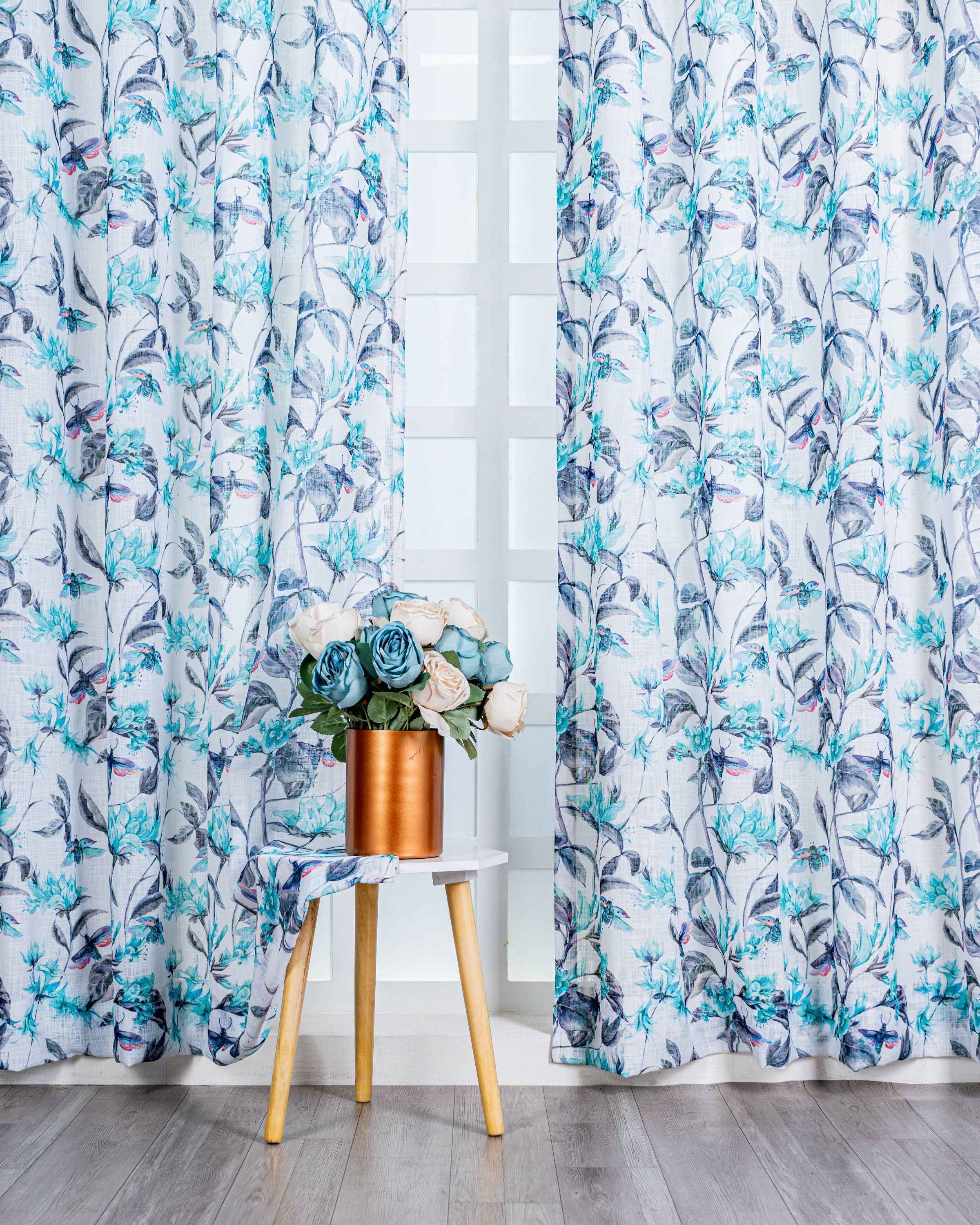 Parda online Premium Printed Linen Curtain with Soft & Durable Fabric