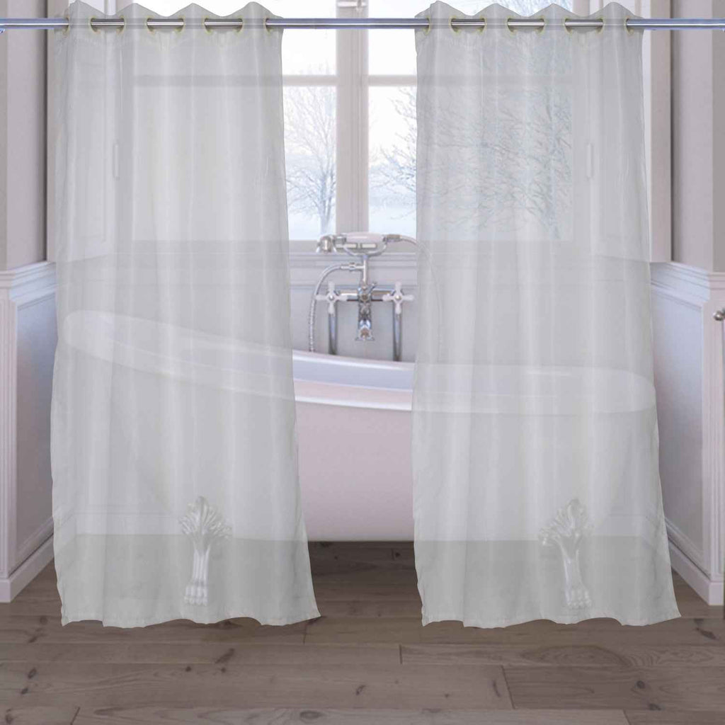 Zigzag Design Waterproof Shower Curtain